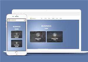简约网络设计金融企业前端网站模板下载 - 项目资源网