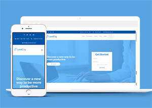 浅蓝色VIP软件单页面模板下载 - 项目资源网