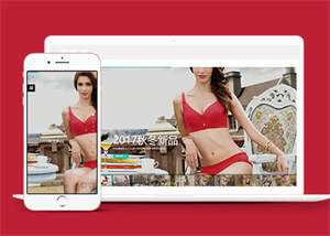 宽屏内衣服饰服装类网站前端模板 - 项目资源网