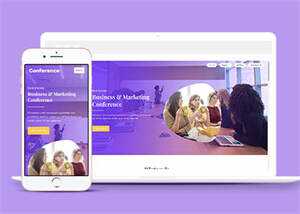 简洁项目路演活动类网站模板 - 项目资源网