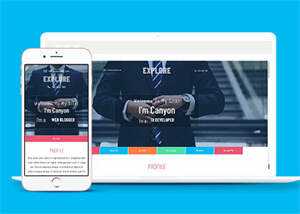 宽屏多彩时尚商务网站模板下载 - 项目资源网