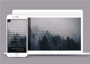 简洁公司产品动态单页面响应式网页模板下载 - 项目资源网