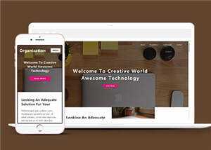 简洁创意科技展示响应式网页模板下载 - 项目资源网