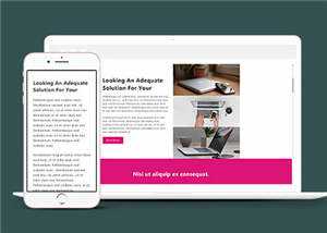 简洁商务创造营销服务响应式网页模板下载 - 项目资源网