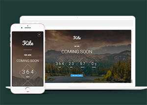 宽屏在线留言板倒计时网站模板 - 项目资源网