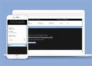 简洁浅蓝色企业CSS3网站模板 - 项目资源网