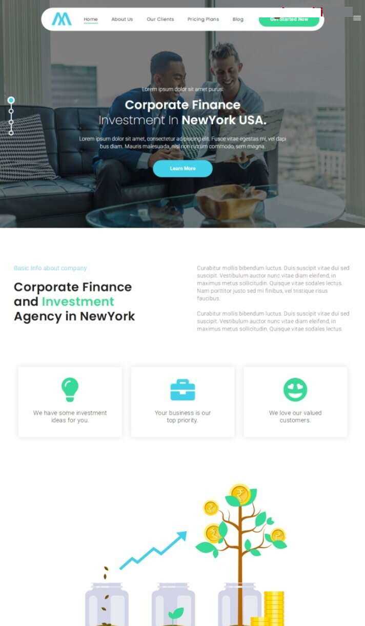 HTML5融资开发机构网站模板 - 项目资源网