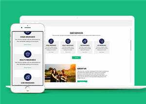 保险公司官方HTML网站模板下载 - 项目资源网