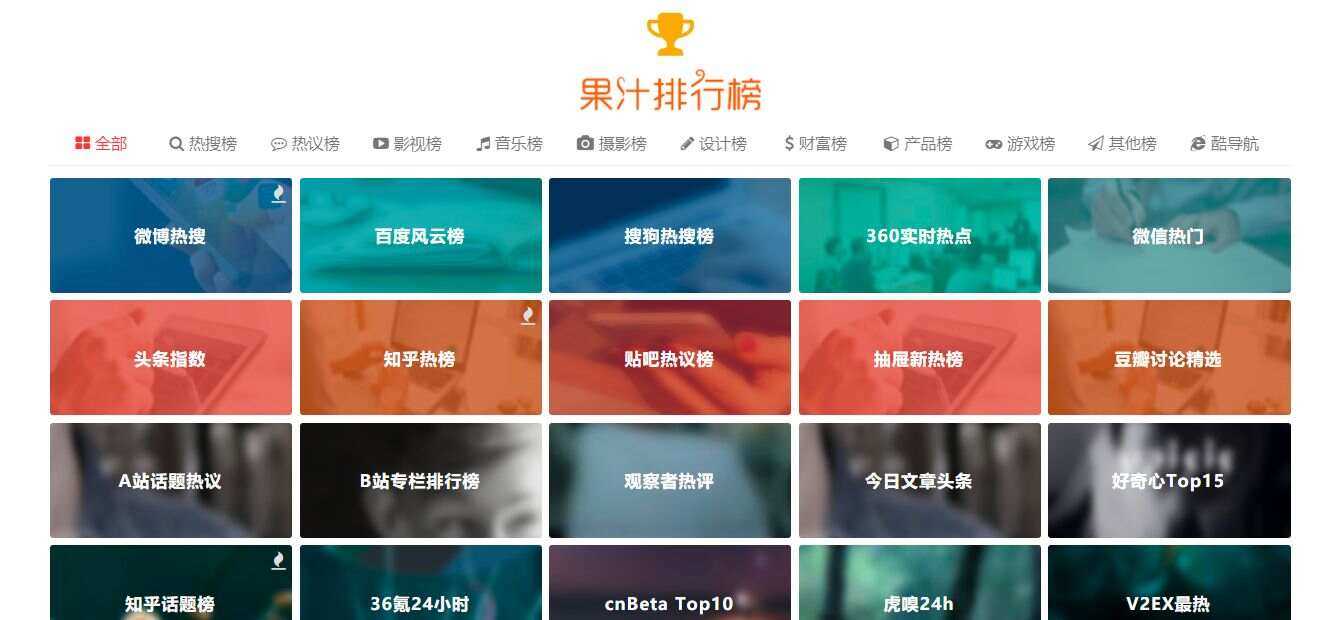 精美网址导航及热点热搜影视排行榜源码 - 项目资源网